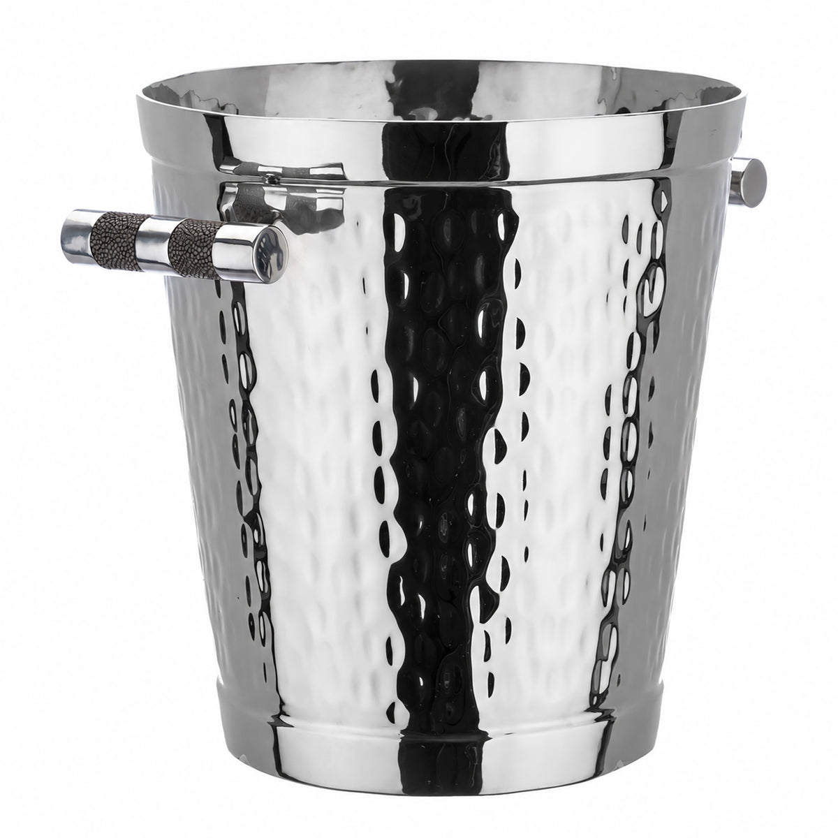 Forged SS Wine Bucket Shagreen Inlay
