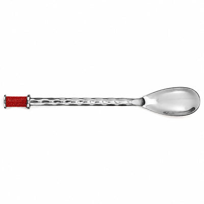 Hand Forged SS Spoon Shagreen Inlay