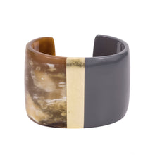 CTB154 Natural Horn Cuff With Lacquer