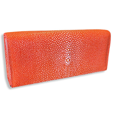 Cleo Shagreen Clutch