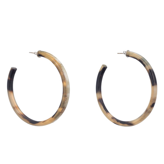 CTE10 Natural Horn Hoop On Post