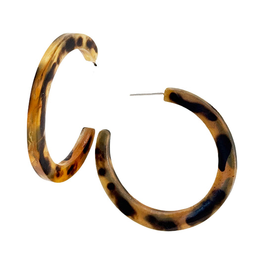 OSE05 Mixed dark color horn open hoop on post
