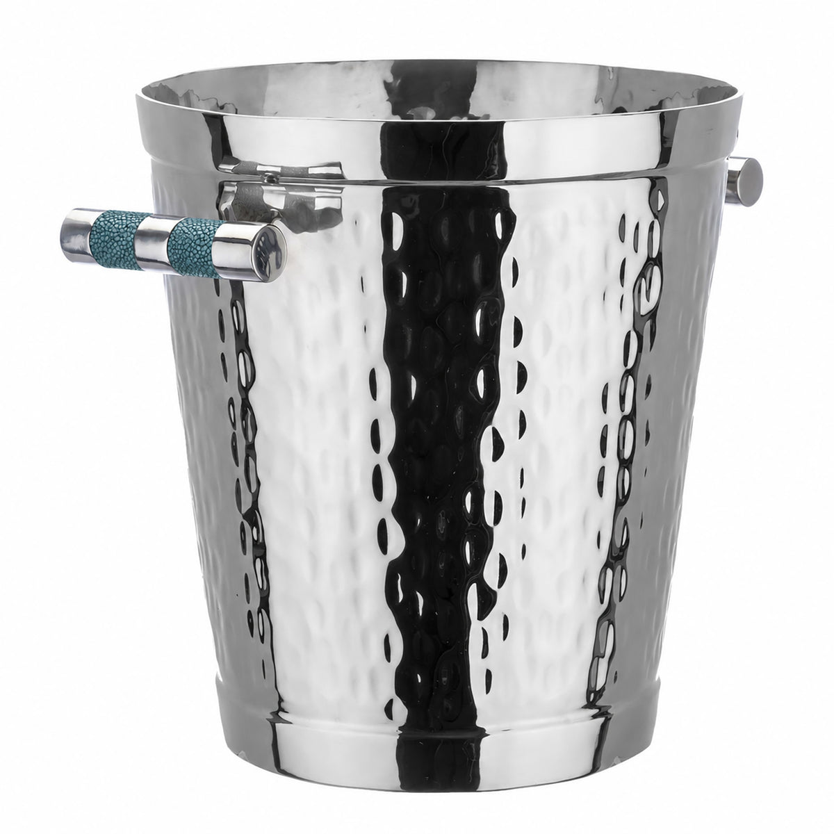 Forged SS Wine Bucket Shagreen Inlay