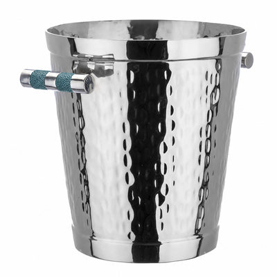 Forged SS Wine Bucket Shagreen Inlay