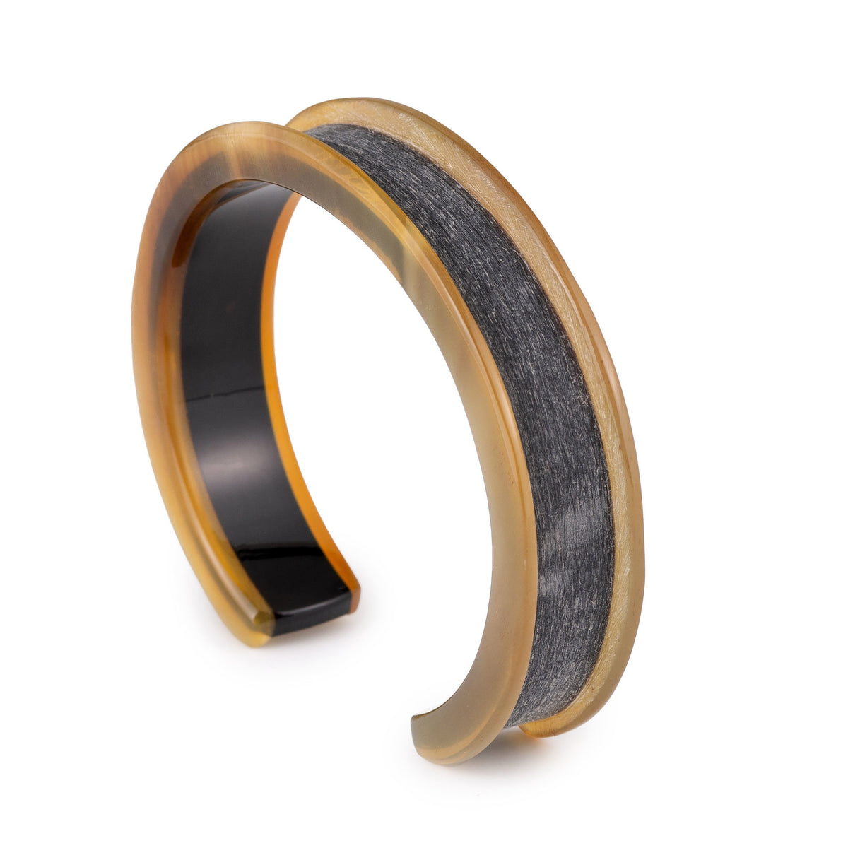 CTB182 Narrow Natural Matt Black Cuff