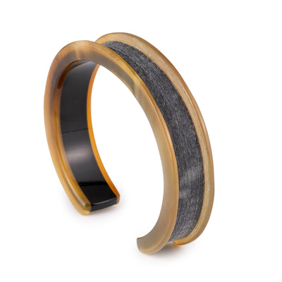 CTB182 Narrow Natural Matt Black Cuff