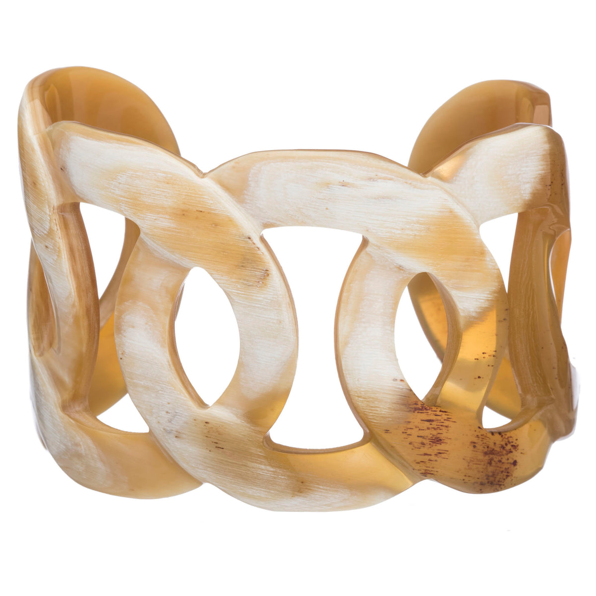 CTB136 Natural Horn Carved Cuff