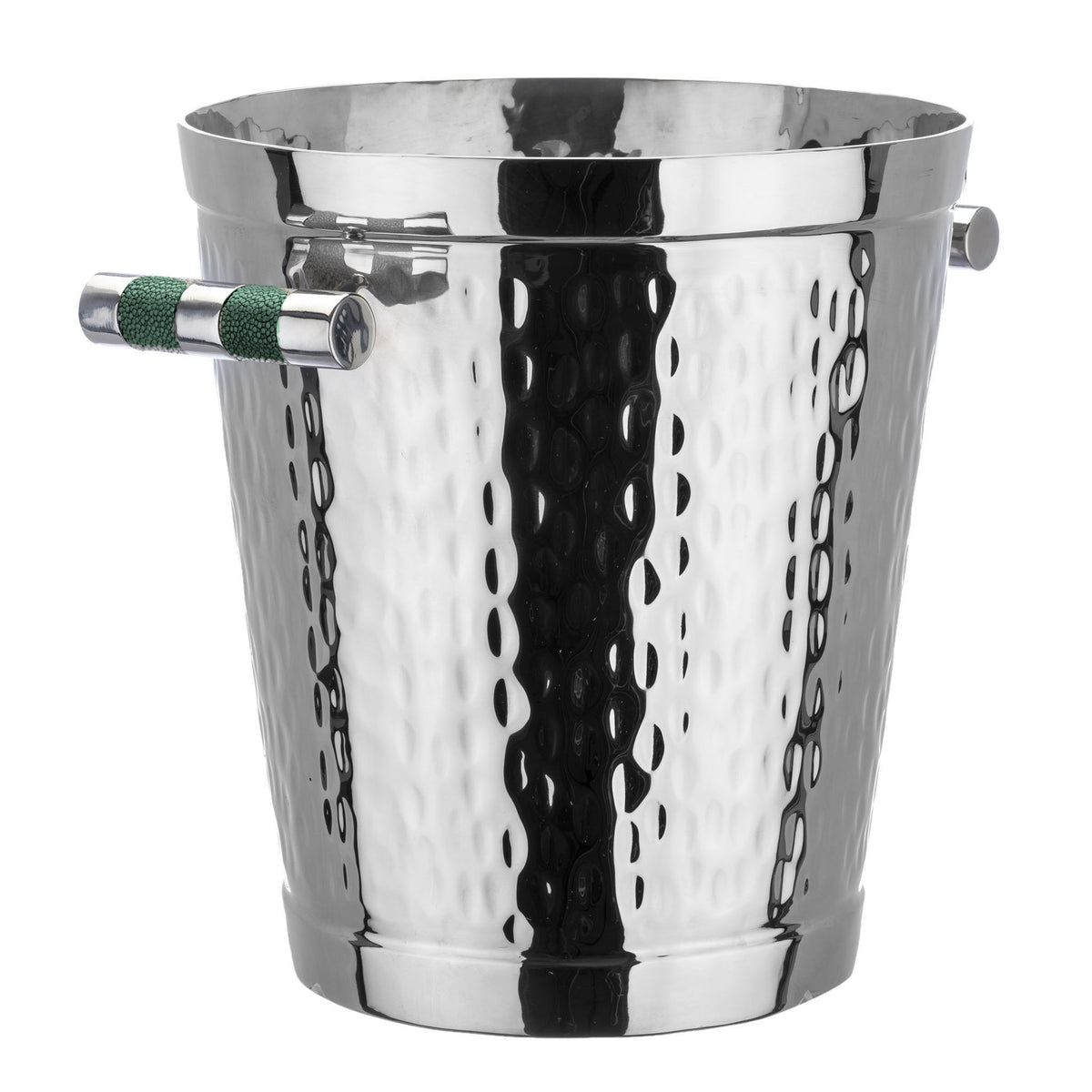 Forged SS Wine Bucket Shagreen Inlay