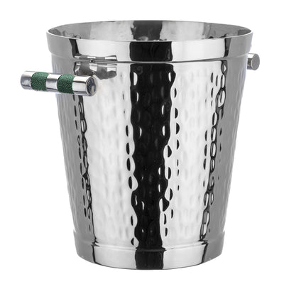 Forged SS Wine Bucket Shagreen Inlay