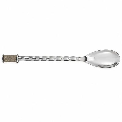 Hand Forged SS Spoon Shagreen Inlay