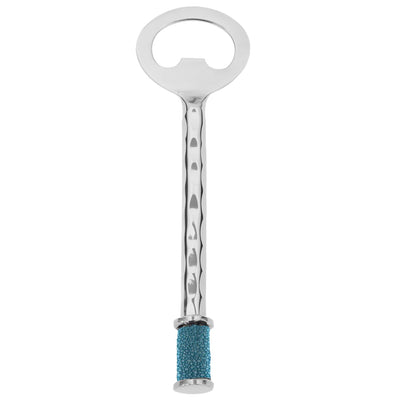 Forged SS Bottle Opener Shagreen Inlay