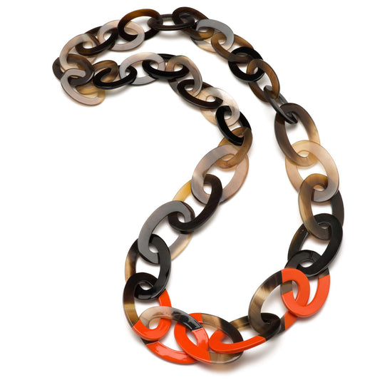 CTN036 Honey Horn Links With Lacquer