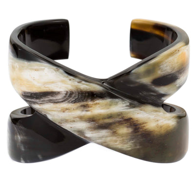 CTB146 Natural Horn X Cuff