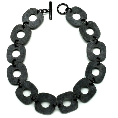 CTN146 Matte Black Squared Dot Links Horn Links