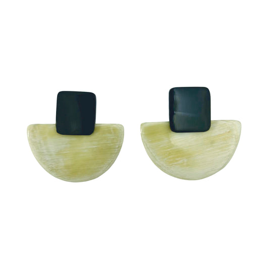 CTE135 Genuine Black + Light Geometric On Post