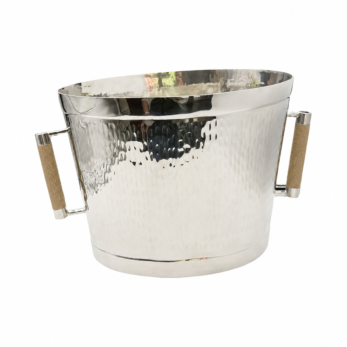 Forged SS Oval Bev Bucket Shagreen Handle