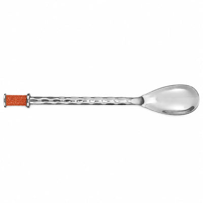 Hand Forged SS Spoon Shagreen Inlay