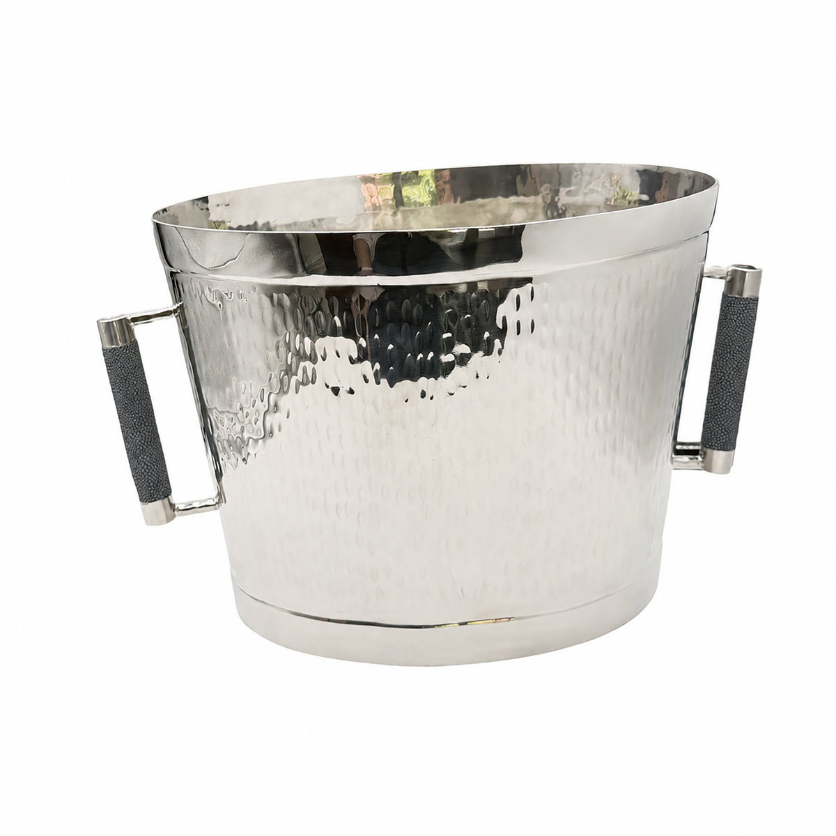 Forged SS Oval Bev Bucket Shagreen Handle