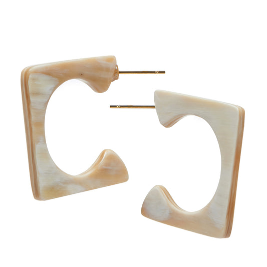 CTE97 Square Shape Earring On Post