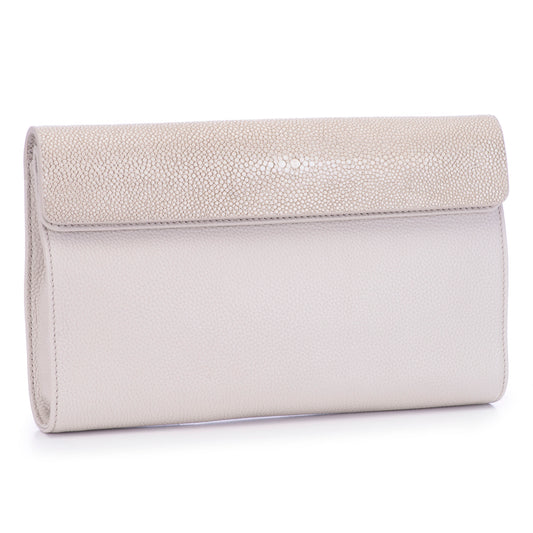Holly Large Fold Top Clutch with Chain