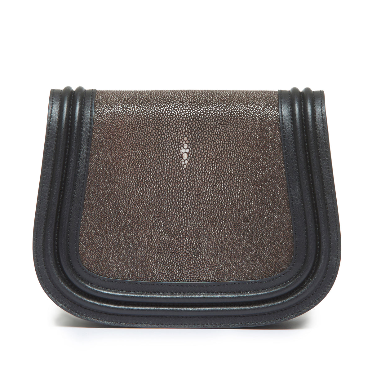 Hazel Classic Saddle Bag Shagreen