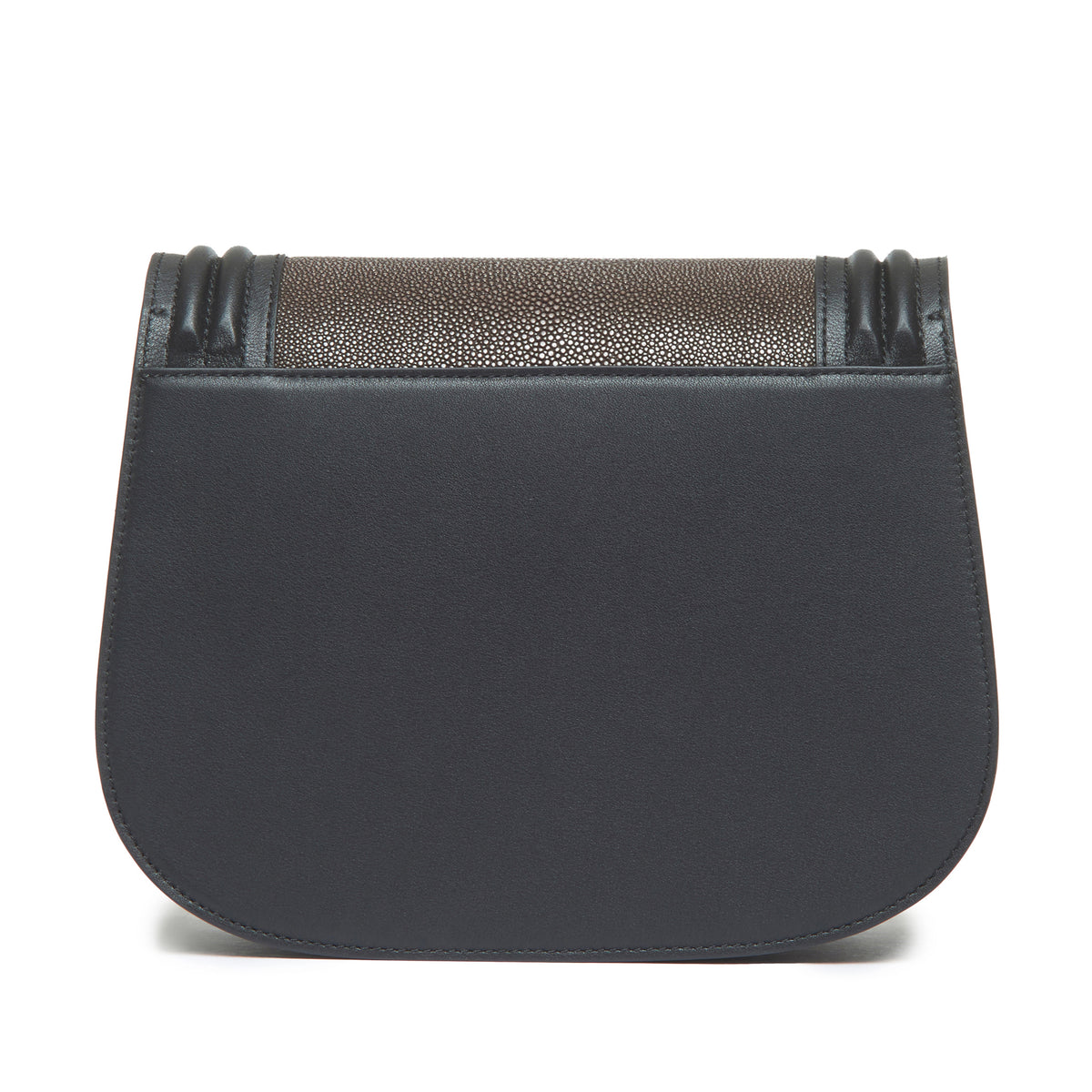 Hazel Classic Saddle Bag Shagreen