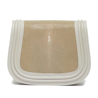 Hazel Classic Saddle Bag Shagreen