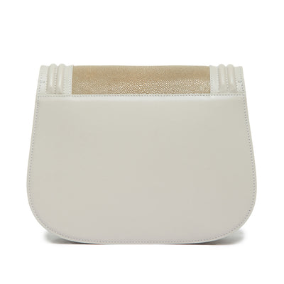Hazel Classic Saddle Bag Shagreen
