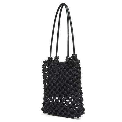 Isa Waxed Cotton Leather Handles Knot Tote