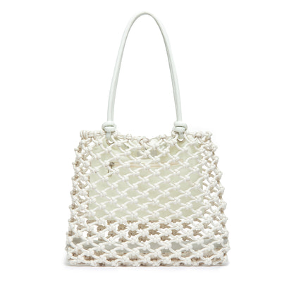 Isa Waxed Cotton Leather Handles Knot Tote