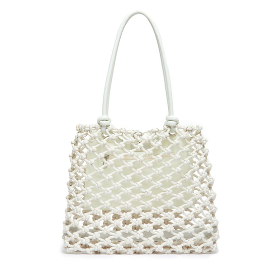 Isa Waxed Cotton Leather Handles Knot Tote
