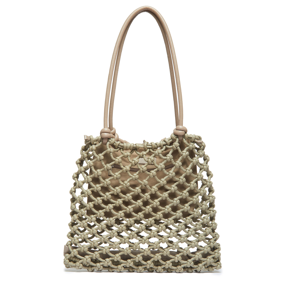 Isa Waxed Cotton Leather Handles Knot Tote