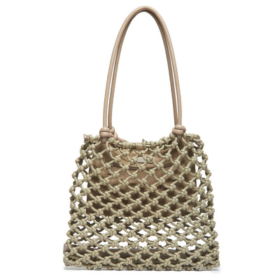 Isa Waxed Cotton Leather Handles Knot Tote