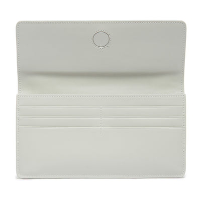 Maya Shagreen Fold Front Wallet Zip Back