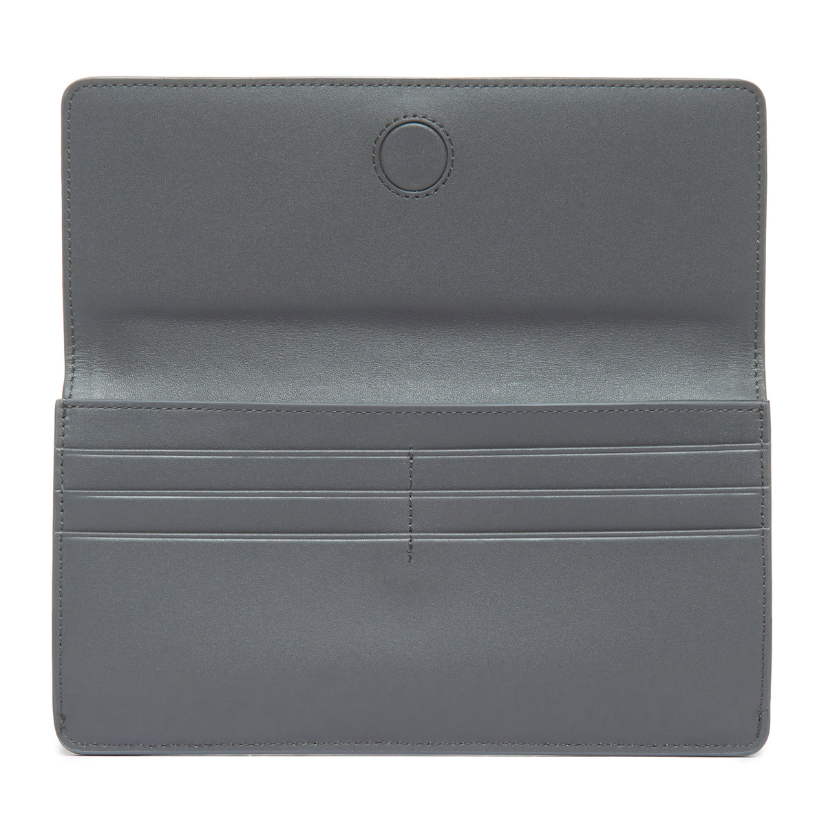 Maya Shagreen Fold Front Wallet Zip Back