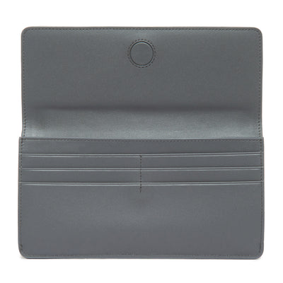 Maya Shagreen Fold Front Wallet Zip Back