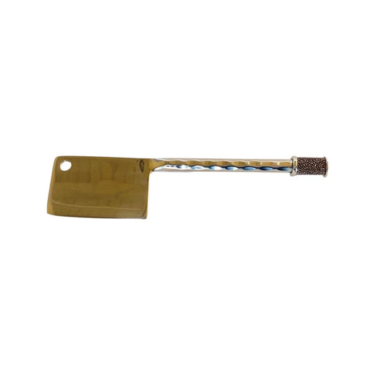 Hand-Forged SS Chopper With Inlay