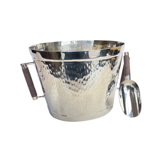 Forged SS Oval Bev Bucket Shagreen Handle
